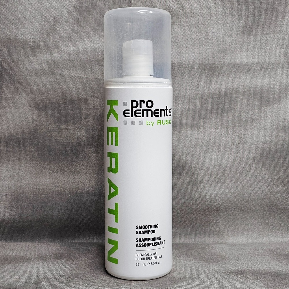 RUSK Pro Elements Keratin Smoothing Shampoo for Colored Hair 8.5 oz